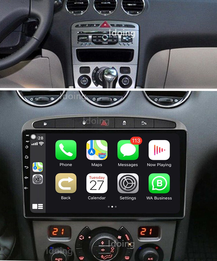 Idoing 9inch Android 12 Radio Head Unit For Peugeot RCZ 308 SW 2007-2015 408 2012-2020