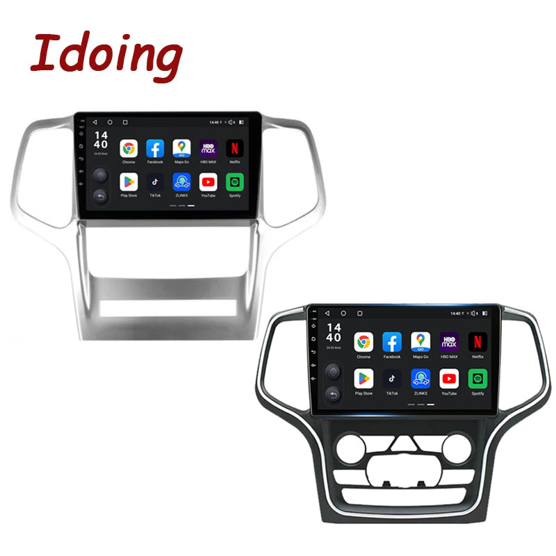 Idoing 9inch Android 13 Radio Head Unit Qualcomm Chip For Jeep Grand Cherokee WK2 2008-2017