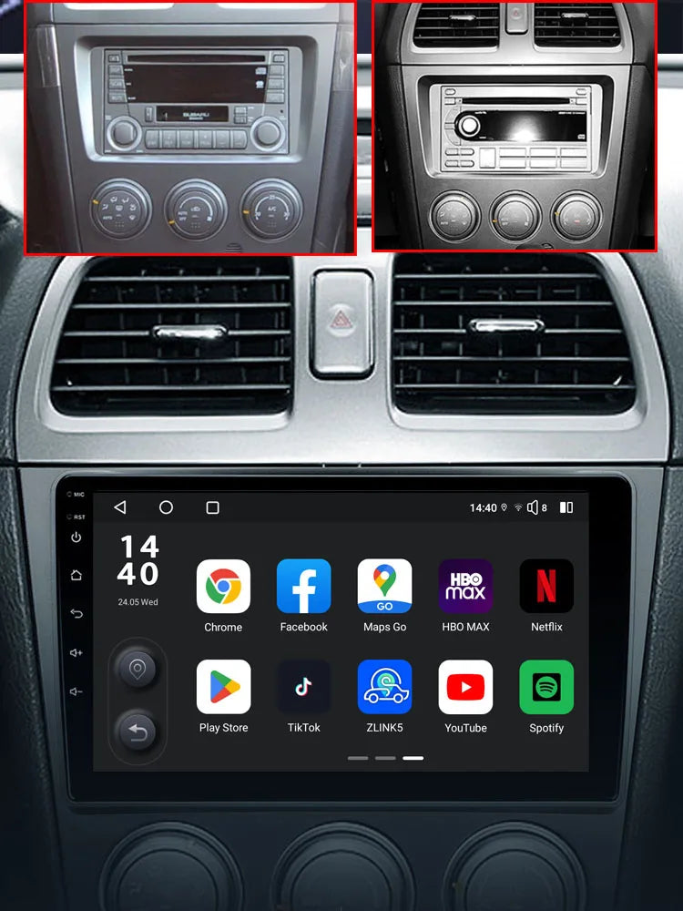 Idoing 9inch Android 13 Radio Head Unit Qualcomm Chip For Subaru Impreza GD GG 2002-2007