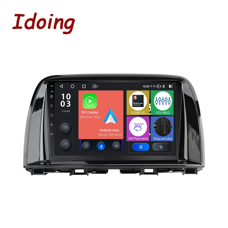 Idoing 9inch Android 13 Radio Head Unit Qualcomm Chip For Mazda CX-5 2012-2015