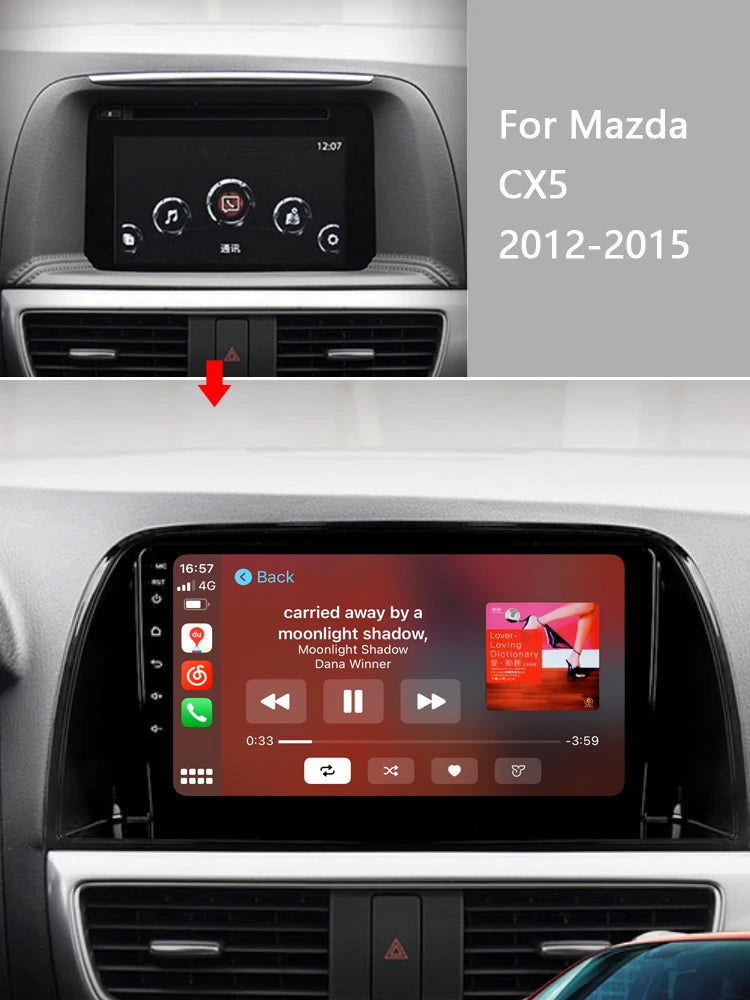 Idoing 9inch Android 13 Radio Head Unit Qualcomm Chip For Mazda CX-5 2012-2015