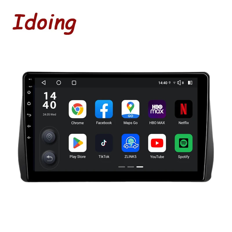 Idoing 9inch Android 13 Radio Head Unit Qualcomm Chip For Toyota Wish 2 2009-2017