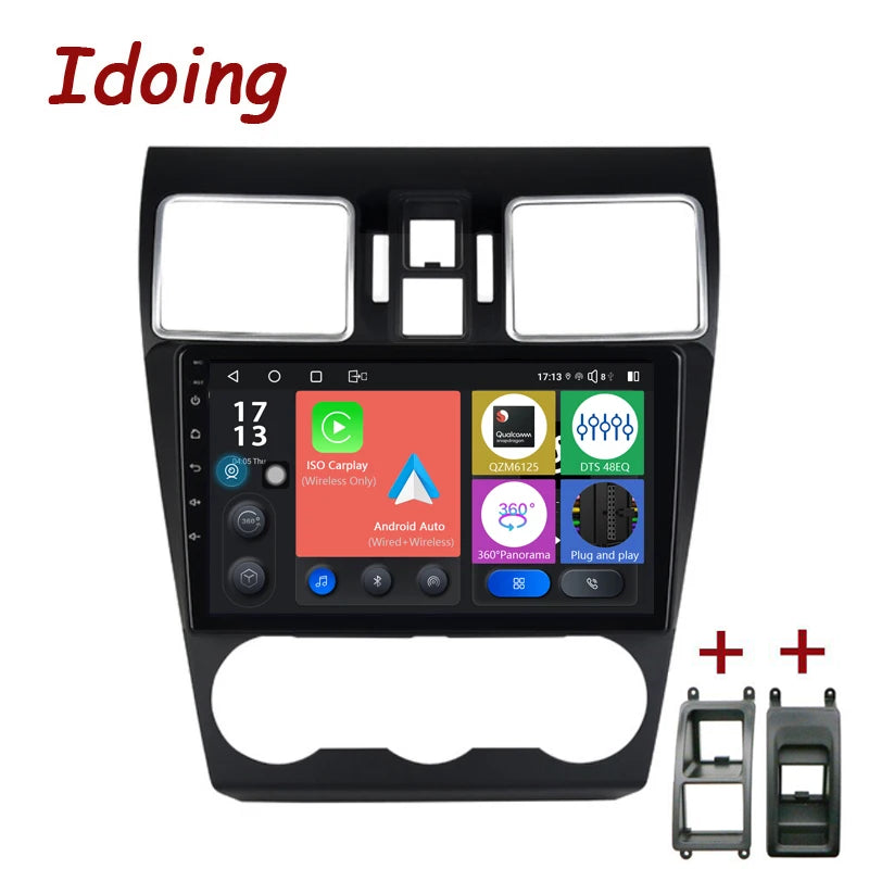 Idoing 9inch Android 13 Radio Head Unit Qualcomm Chip For Subaru WRX Sti XV Forester 2016-2021