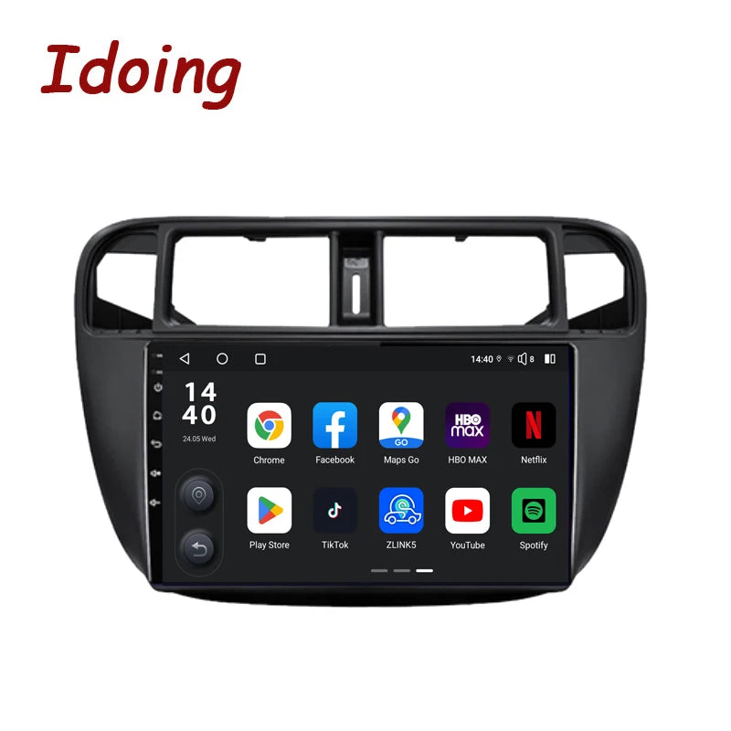 Idoing 9inch Android 13 Radio Head Unit Qualcomm Chip For Honda Civic EJ EK EM LHD RHD 1995-2001