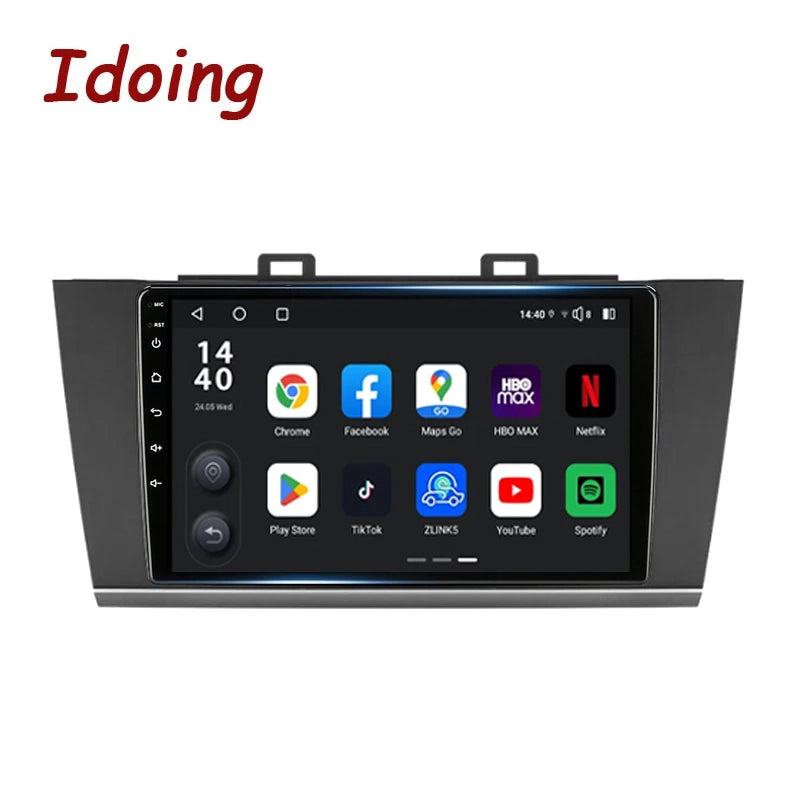 Idoing 9inch Android 13 Radio Head Unit Qualcomm Chip For Subaru Outback 5 Legacy 6 2014-2019
