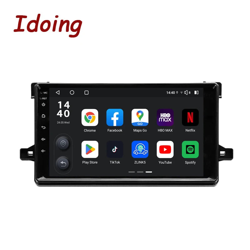 Idoing 9inch Android 13 Radio Head Unit Qualcomm Chip For Toyota Prius XW50 2015-2020