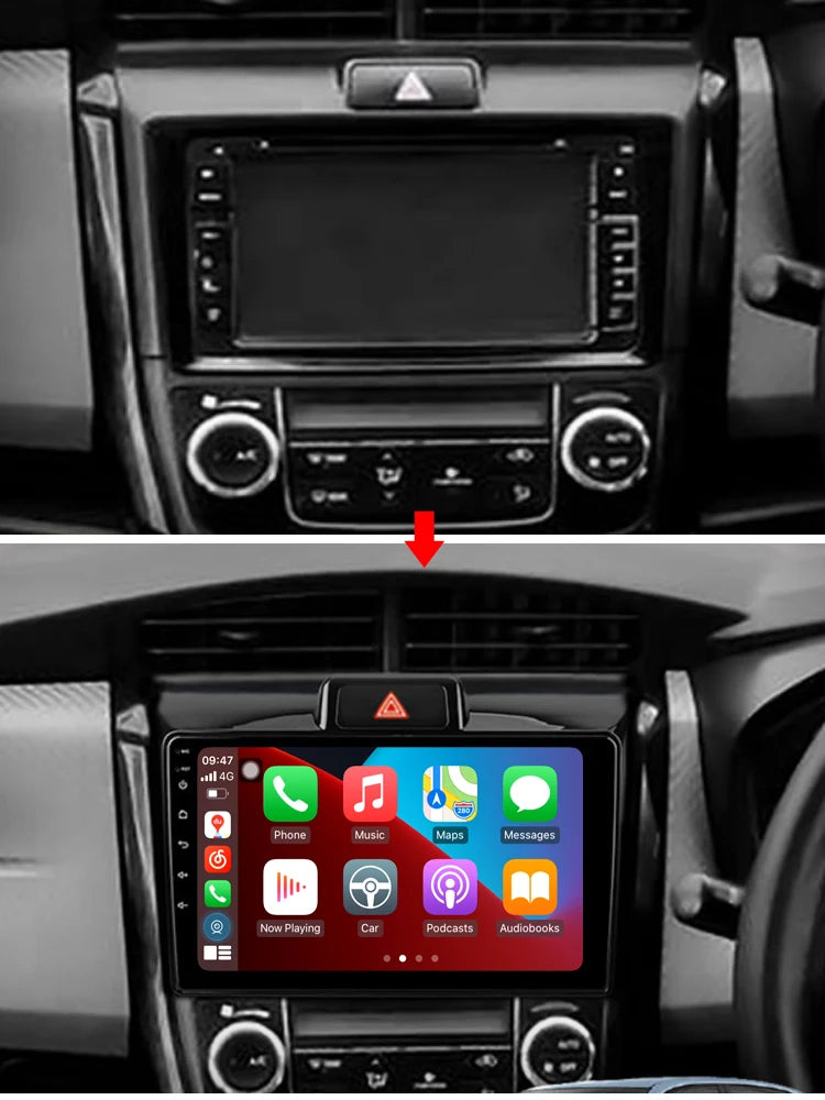 Idoing 9inch Android 13 Radio Head Unit Qualcomm Chip For Toyota Corolla Axio 2 Fielder 3 E160 2012-2021