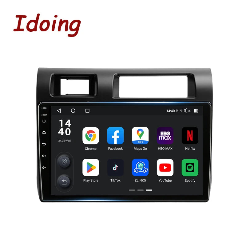 Idoing 9inch Android 13 Radio Head Unit Qualcomm Chip For Toyota Land Cruiser LC70 Series 2007-2020