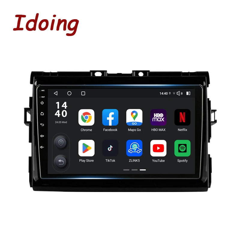 Idoing 9inch Android 13 Radio Head Unit Qualcomm Chip For Toyota Previa XR50 2006-2019