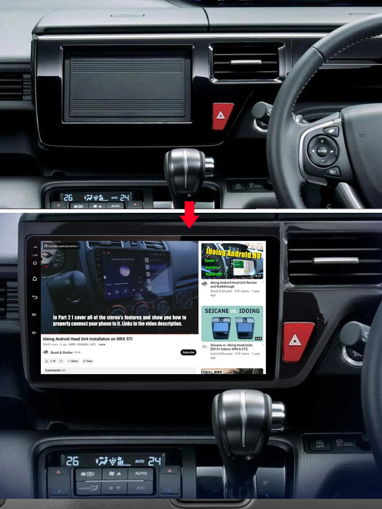 Idoing 10.2inch Android 13 Radio Head Unit Qualcomm Chip For Honda Stepwgn 5 2015-2021