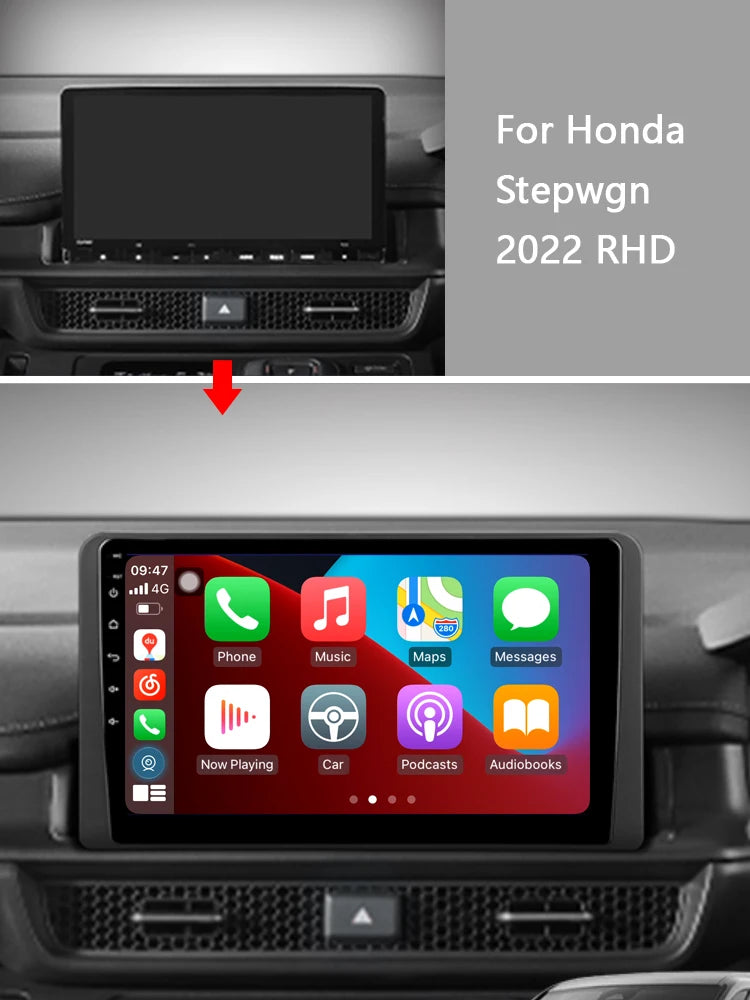 Idoing 10.2inch Android 13 Radio Head Unit Qualcomm Chip For Honda Stepwgn 6 2022