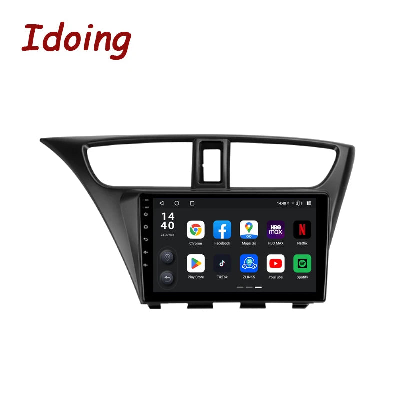 Idoing 9inch Android 13 Radio Head Unit Qualcomm Chip For Honda Civic 9 FK FB 2012-2017