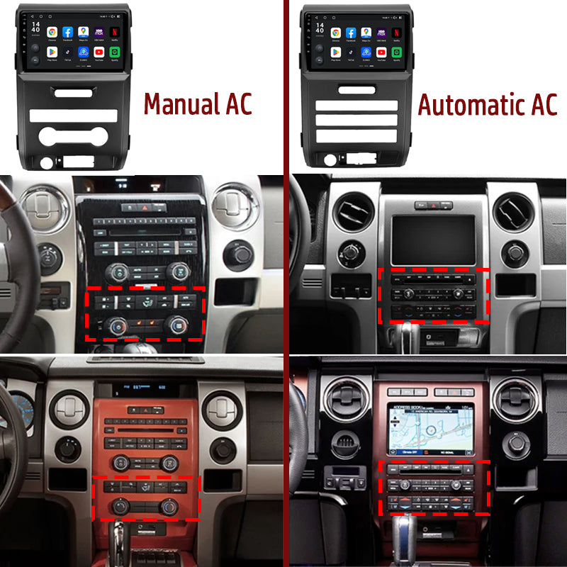 Idoing 9inch Android 13 Radio Head Unit Qualcomm Chip For Ford F150 P415 Raptor 2008-2014
