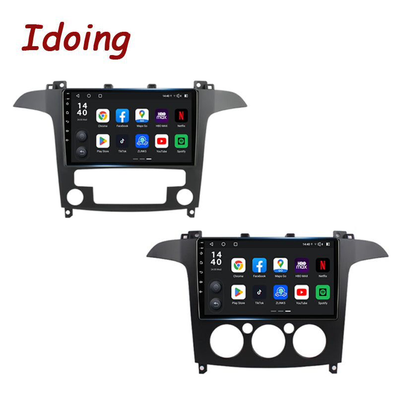 Idoing 9inch Android 13 Radio Head Unit Qualcomm Chip For Ford S-MAX 2006-2015