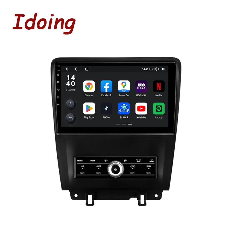 Idoing 10.2inch Android 13 Radio Head Unit Qualcomm Chip For Ford Mustang 2009-2014