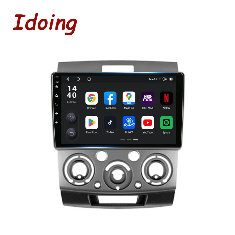 Idoing 9inch Android 13 Radio Head Unit Qualcomm Chip For Ford Ranger 2 Everest 2 Mazda BT 50 2006-2011