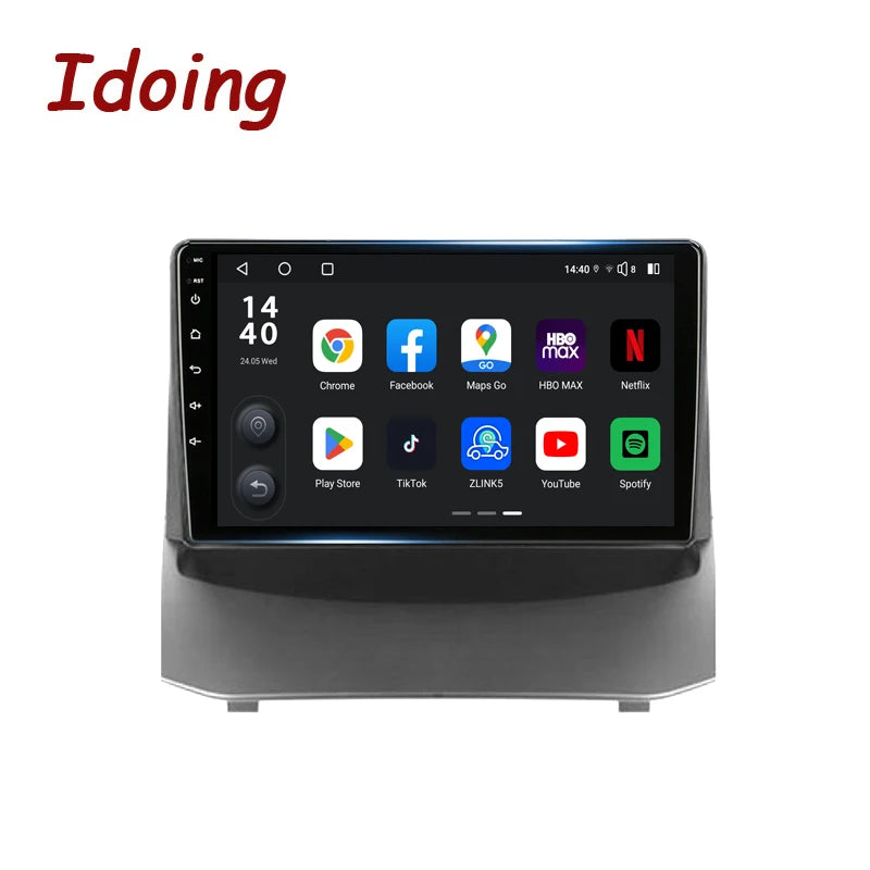 Idoing 9inch Android 13 Radio Head Unit Qualcomm Chip For Ford Fiesta Mk 6 2009-2018