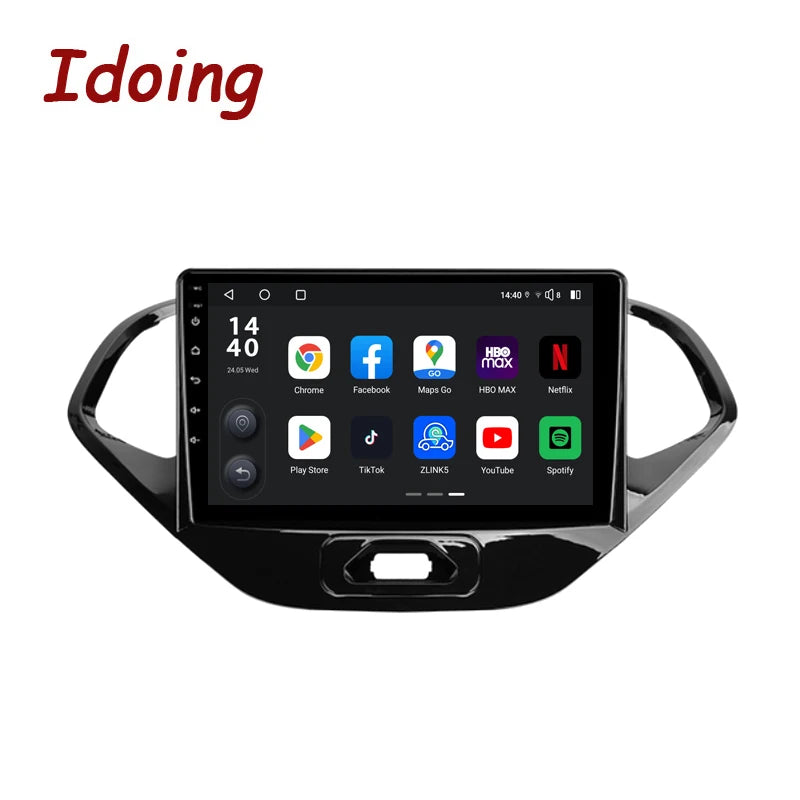 Idoing 9inch Android 13 Radio Head Unit Qualcomm Chip For Ford Figo 2015-2018