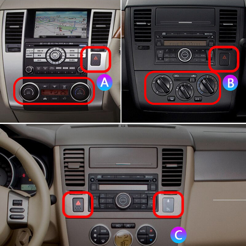 Idoing 9inch Android 13 Radio Head Unit Qualcomm Chip For Nissan Tiida C11 2004-2013