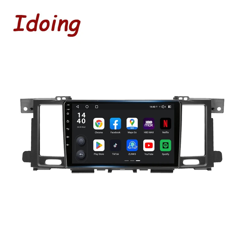 Idoing 9inch Android 13 Radio Head Unit Qualcomm Chip For Nissan Patrol Y62 2010-2020
