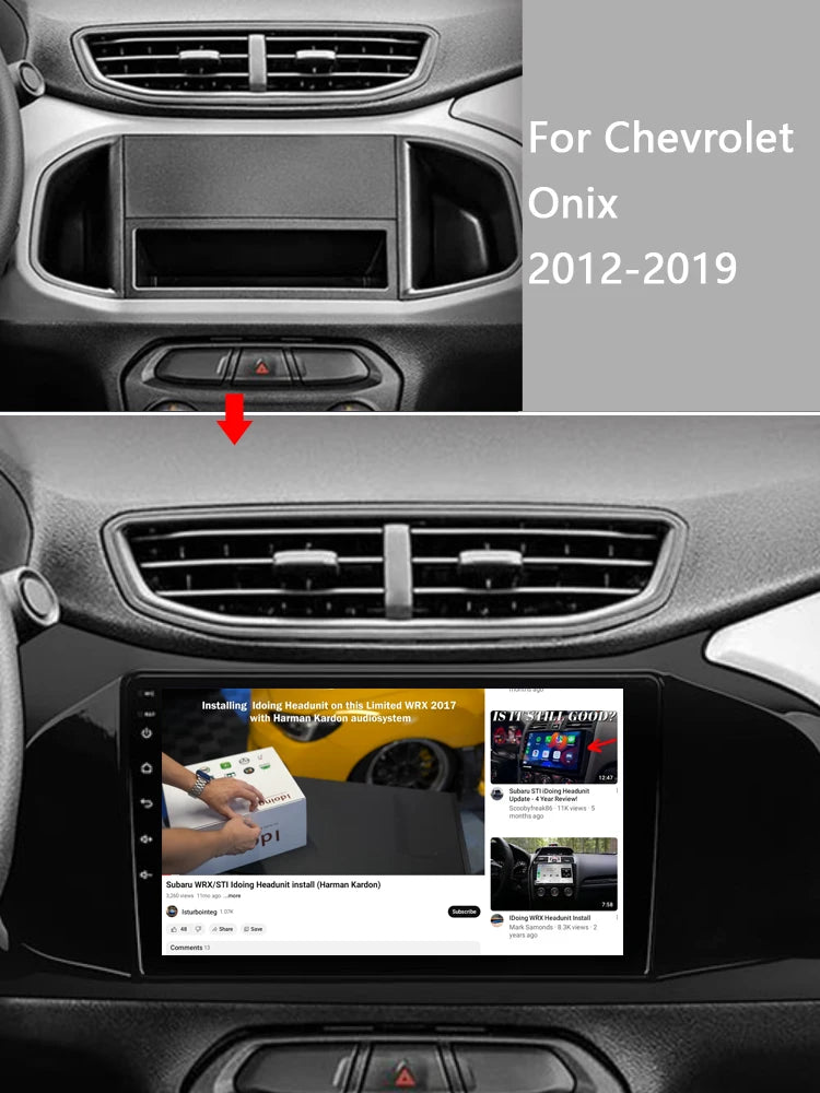 Idoing 9inch Android 13 Radio Head Unit Qualcomm Chip For Chevrolet Onix 2012-2019