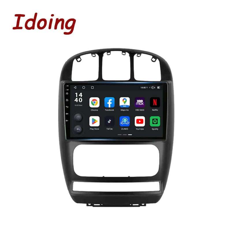 Idoing 10.2inch Android 13 Radio Head Unit Qualcomm Chip For Dodge Caravan 4 Chrysler Voyager RG RS Town&Country RS 2000-2007
