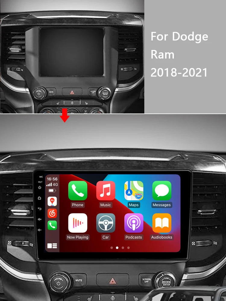 Idoing 9inch Android 12 Radio Head Unit For Dodge Ram 5 V DT 2018-2023