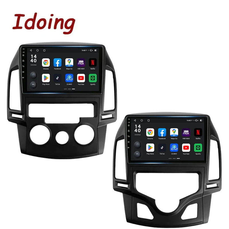 Idoing 9inch Android 13 Radio Head Unit Qualcomm Chip For Hyundai i30 1 FD 2007-2012