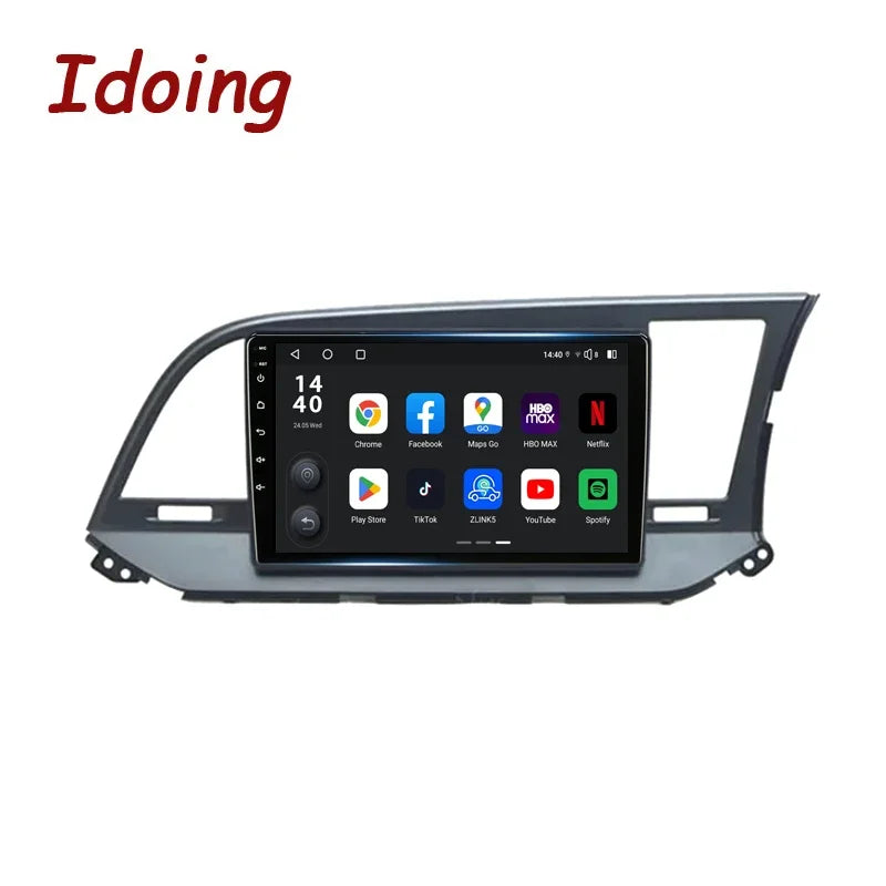 Idoing 9inch Android 13 Radio Head Unit Qualcomm Chip For Hyundai Elantra 6 2015-2019