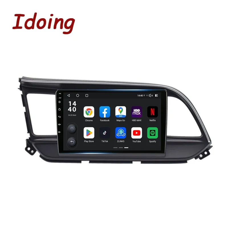 Idoing 9inch Android 13 Radio Head Unit Qualcomm Chip For Hyundai Elantra 6 2018-2020