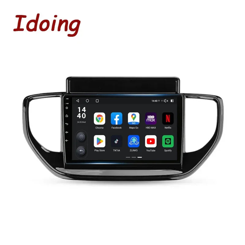 Idoing 9inch Android 13 Radio Head Unit Qualcomm Chip For Hyundai Solaris 2 II 2020-2021