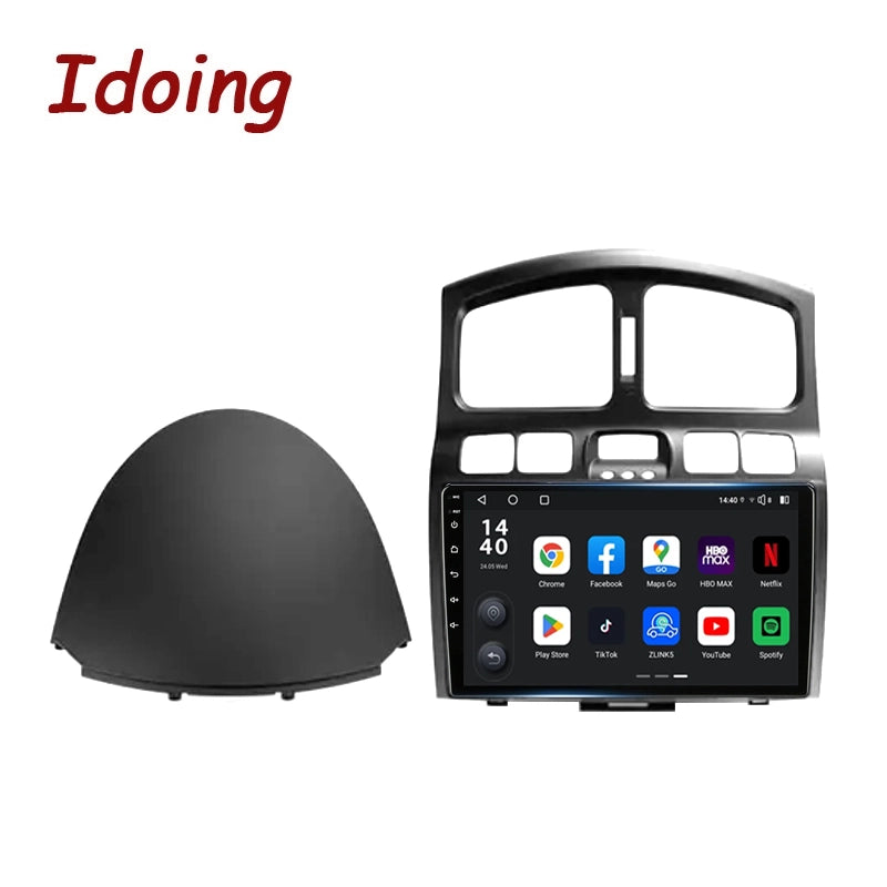 Idoing 9inch Android 13 Radio Head Unit Qualcomm Chip For Hyundai Santa Fe SM 2000-2012 For JAC S1(Rein)1 2007-2013