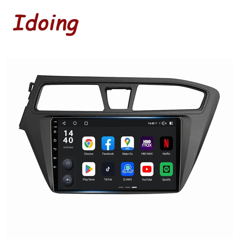 Idoing 9inch Android 13 Radio Head Unit Qualcomm Chip For Hyundai i20 2 II GB 2014-2018