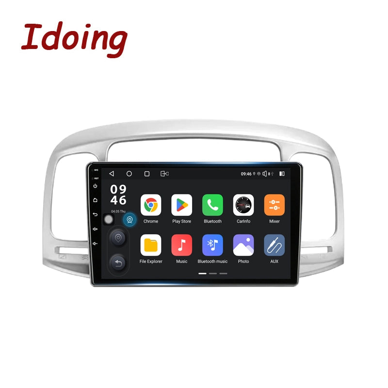 Idoing 9inch Android 13 Radio Head Unit Qualcomm Chip For Hyundai Accent 3 2006-2011