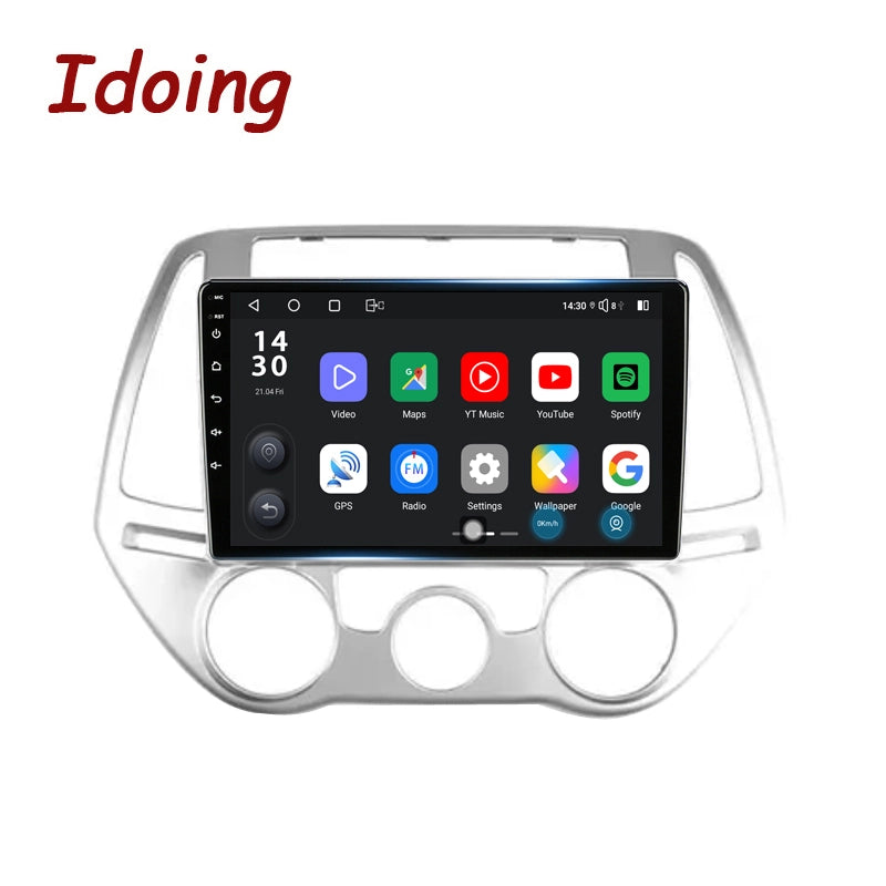 Idoing 9inch Android 13 Radio Head Unit Qualcomm Chip For Hyundai i20 PB 2012-2014