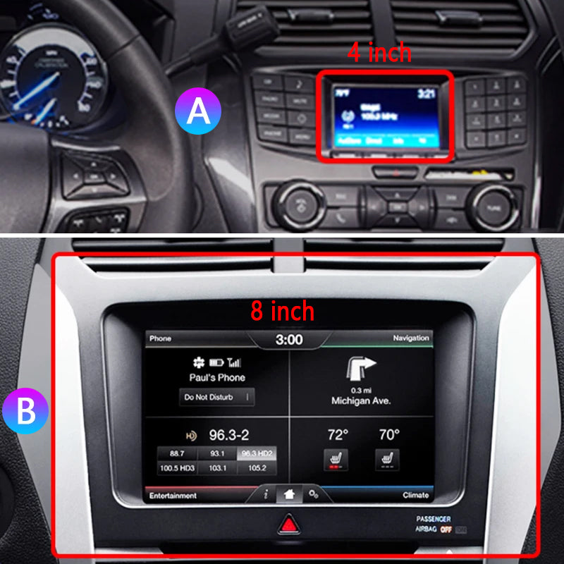 Idoing 10.2inch Android 13 Radio Head Unit Qualcomm Chip For Ford Explorer 5 2011-2019