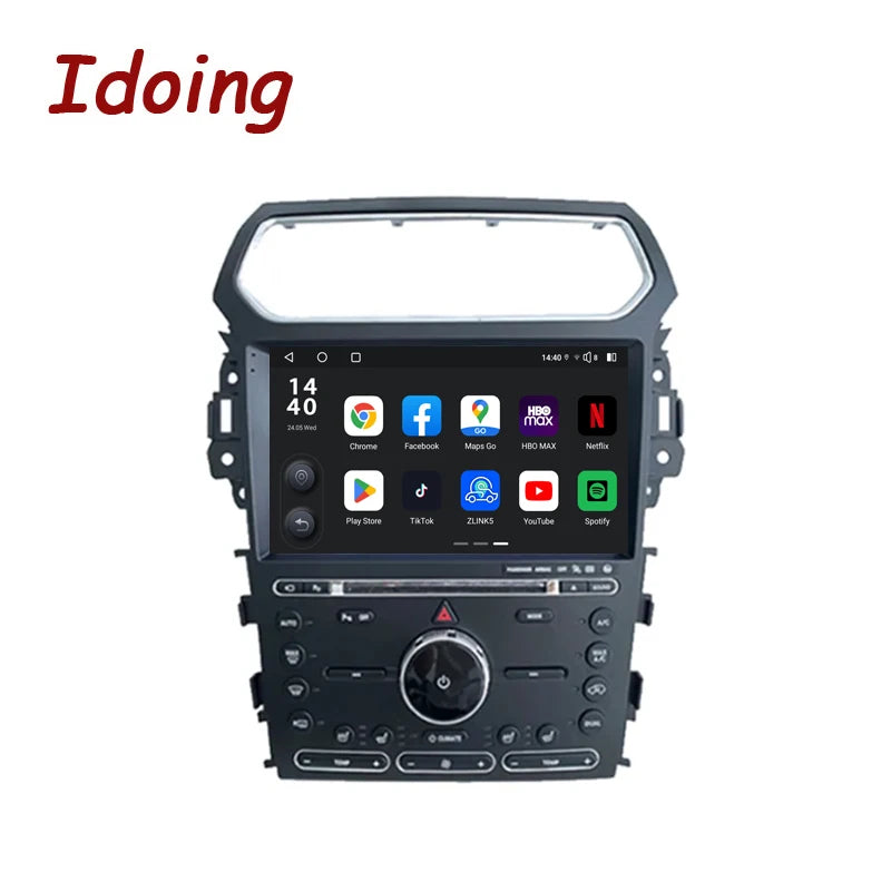 Idoing 10.2inch Android 13 Radio Head Unit Qualcomm Chip For Ford Explorer 5 2011-2019
