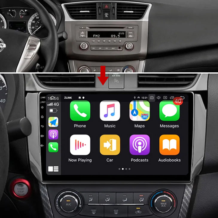 Idoing 10.2inch Android 12 Radio Head Unit For 2012-2017 Nissan Sentra Sylphy