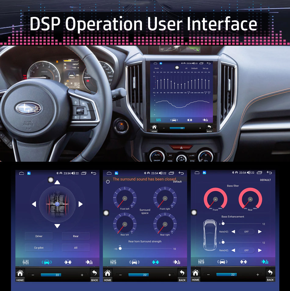 Idoing 9.7inch Android 12 Radio Head Unit For Subaru Forester Impreza XV Crosstrek 2017-2021