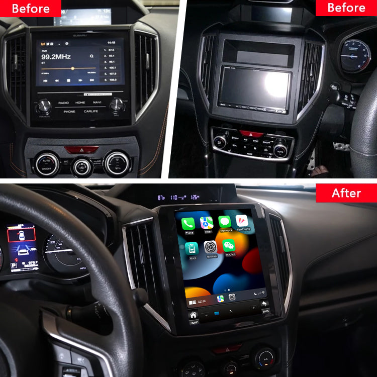 Idoing 9.7inch Android 12 Radio Head Unit For Subaru Forester Impreza XV Crosstrek 2017-2021