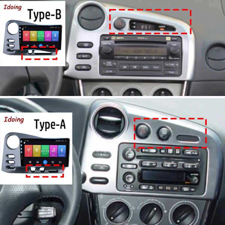 Idoing 9inch Android 12 Radio Head Unit For 2002-2008 Toyota Matrix 2 E130 E140 Pontiac Vibe