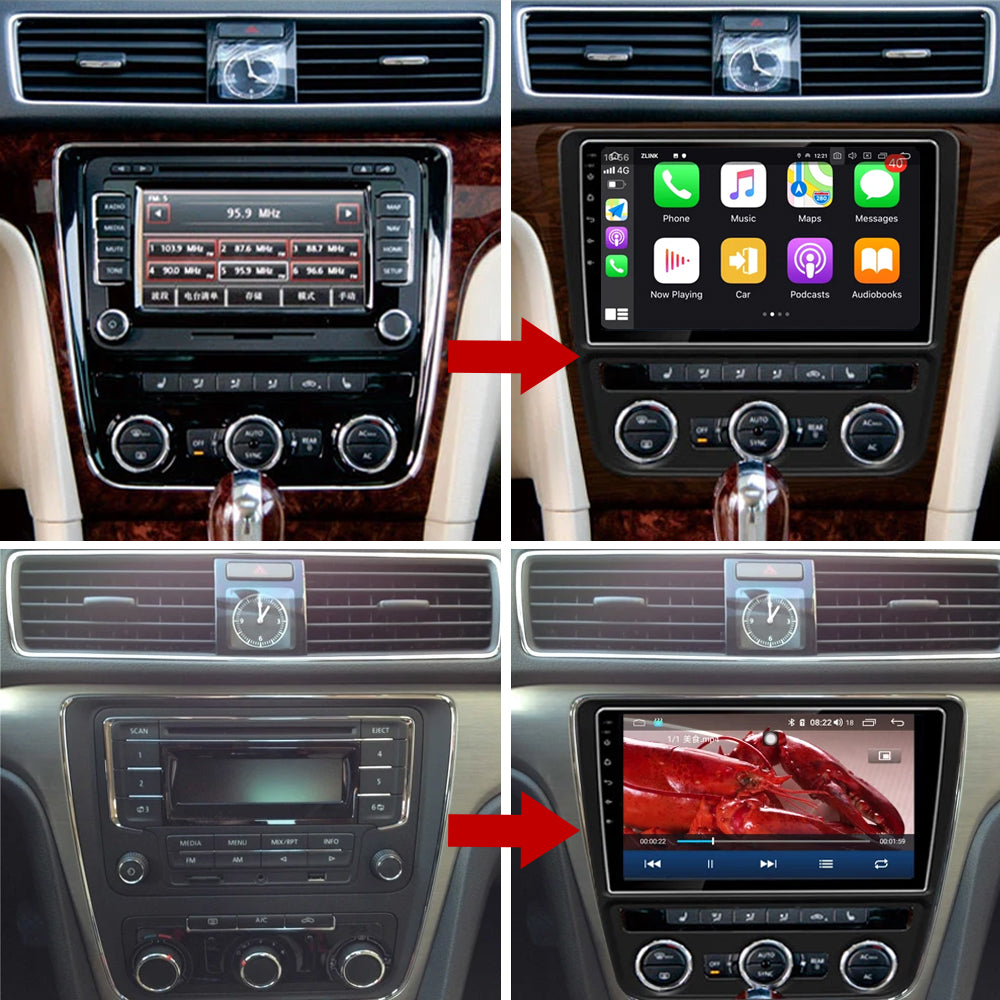 Idoing 9inch Android 13 Radio Head Unit Qualcomm Chip For Volkswagen VW Passat 2013