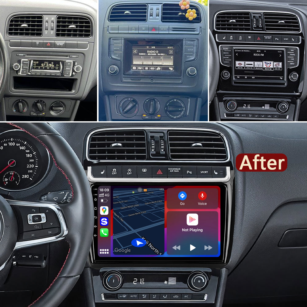Idoing 9 Zoll Android 12 Radio-Headunit für Volkswagen POLO Limousine 2008-2015