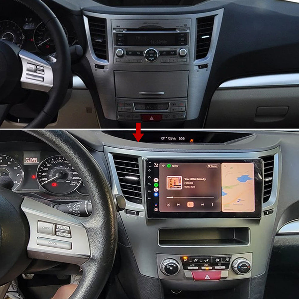 Idoing 9inch Android 12 Radio Head Unit For Subaru Outback 4 Legacy 5 2009-2014
