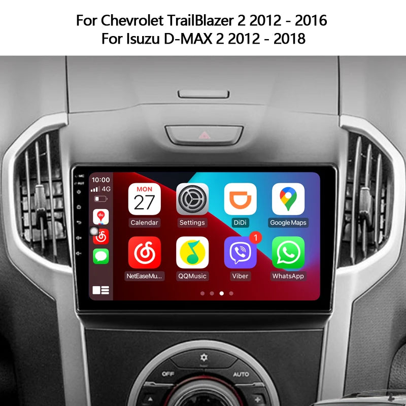 Idoing 9inch Android 12 Radio Head Unit For Chevrolet Colorado TrailBlazer 2 2012-2016 Isuzu D MAX 2 2012-2018