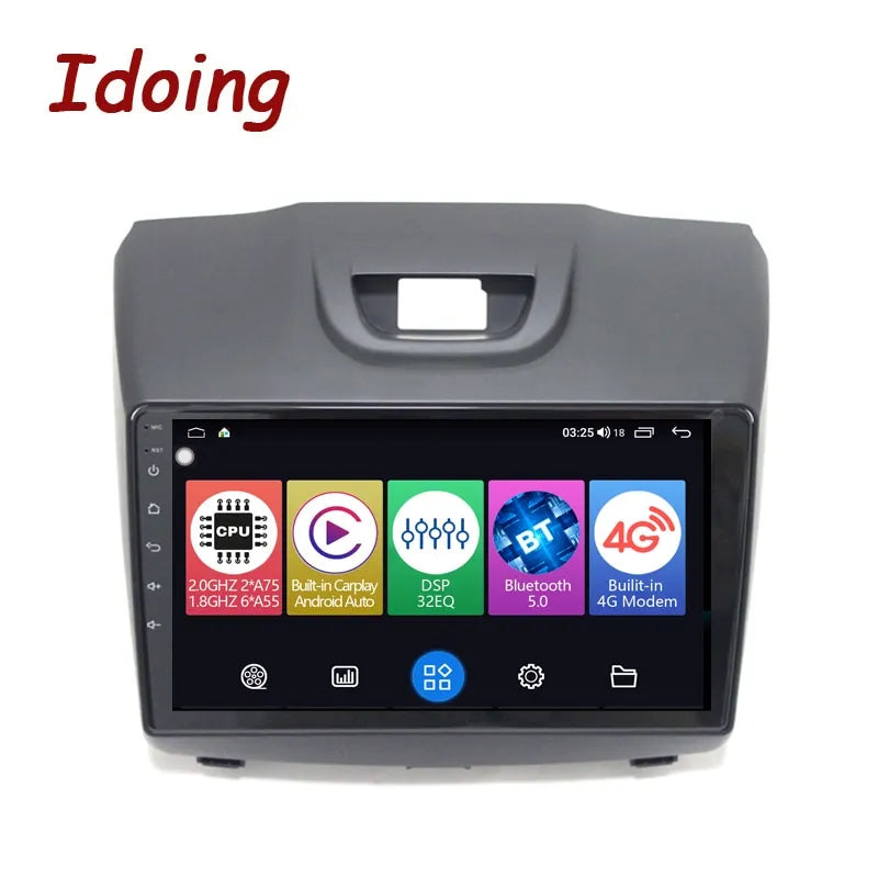 Idoing 9inch Android 12 Radio Head Unit For Chevrolet Colorado TrailBlazer 2 2012-2016 Isuzu D MAX 2 2012-2018