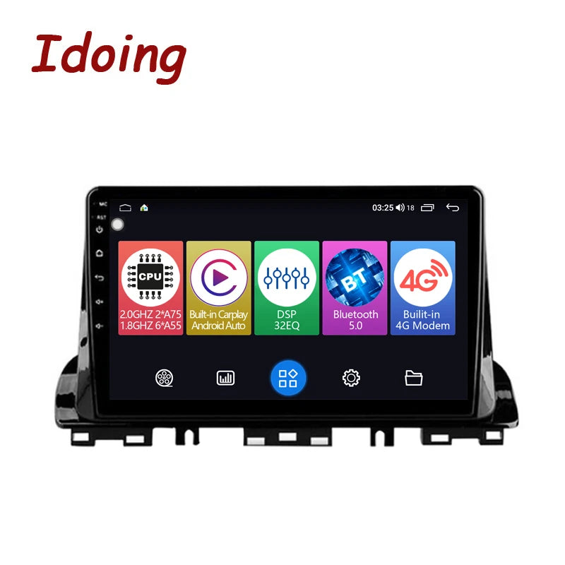 Idoing 9 Zoll Android 12 Radio-Headunit für Kia Cerato 4 Forte K3 2018-2020 KX7