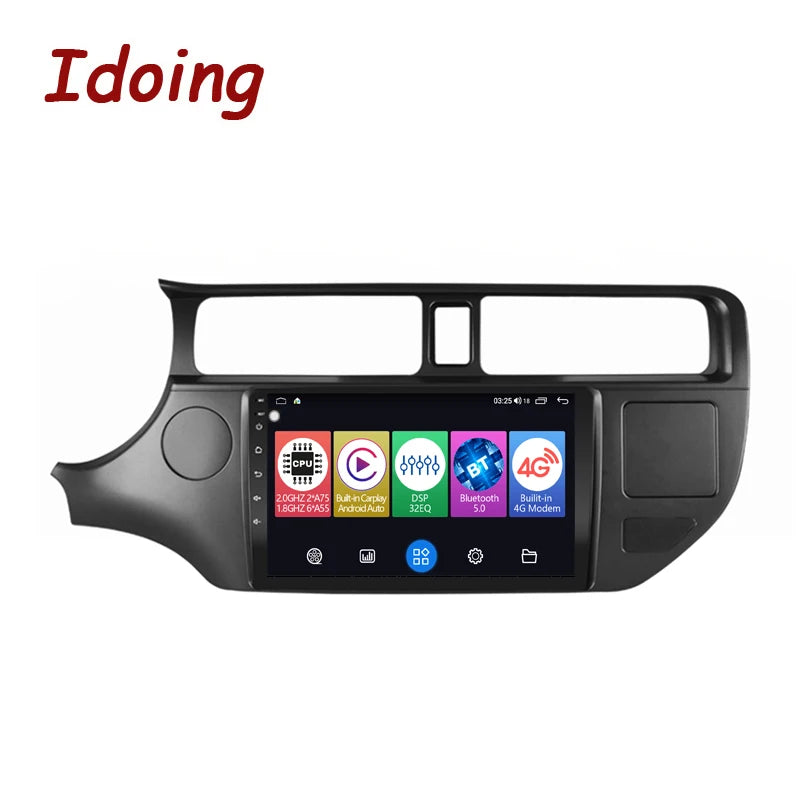 Idoing 9 Zoll Android 12 Radio-Headunit für Kia Kew Atsbek RIO K3 2011-2014