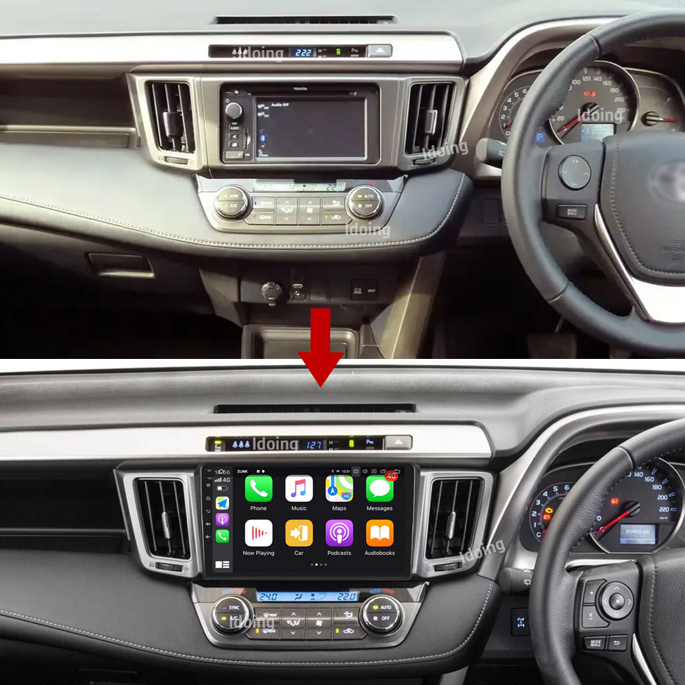 Idoing 10,2 Zoll Android 12 Radio-Haupteinheit für Toyota RAV4 4 5 XA40 XA50 2013-2018