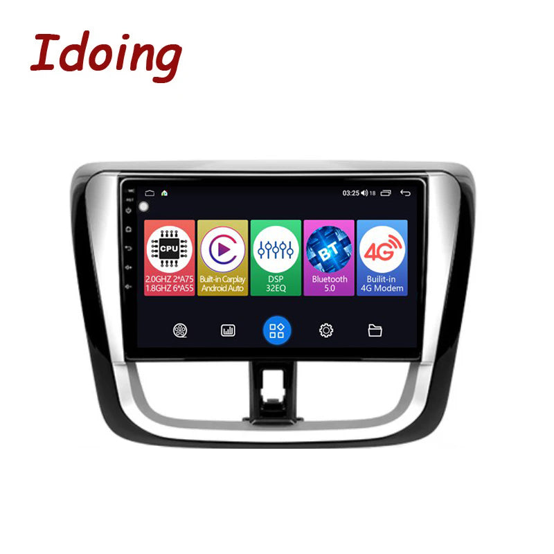 Idoing 10.2inch Android 12 Radio Head Unit For Toyota Vios Yaris 2016-2019